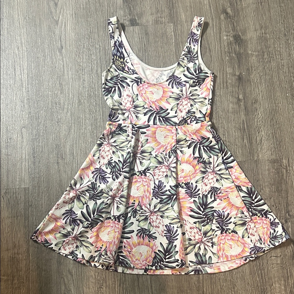 H&M Pink and White Floral Kids Dress
